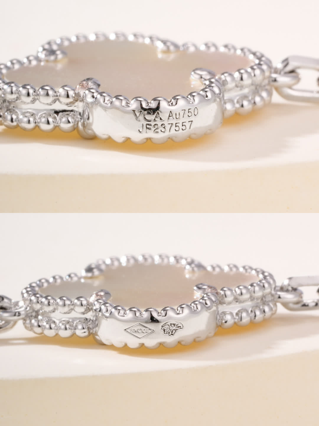 Van Cleef & Arpels Alhambra White Gold Bracelet